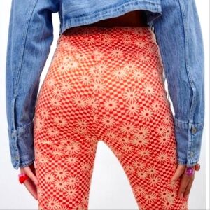 Zara Daisy Print Floral Stretch Pants